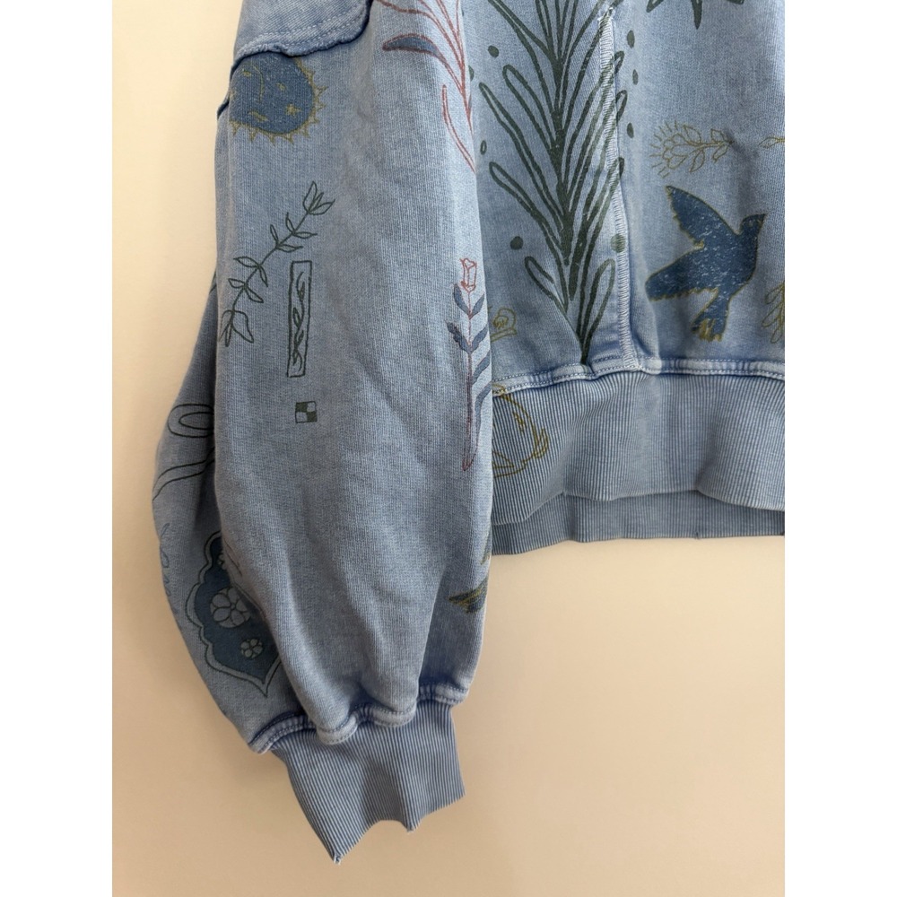Free People Gaia Sweatshirt Folk Combo Women's Size Small - Picture 8 of 12